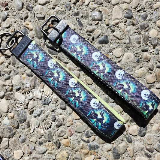 Keychain - Faux Leather Keychain, Key Fob, Wrist Lanyard