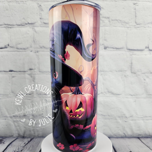 Custom Tumbler - Sublimated "dark and autumnal", 20oz stainless steel tumbler.