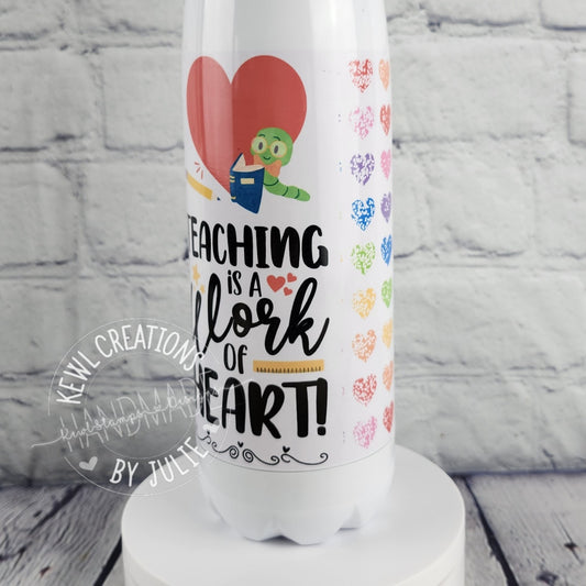 Custom Tumbler - Sublimated 17oz stainless steel cola bottle.