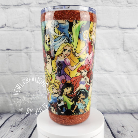 Custom Tumbler - Custom printed Fabric wrapped, small stainless steel.