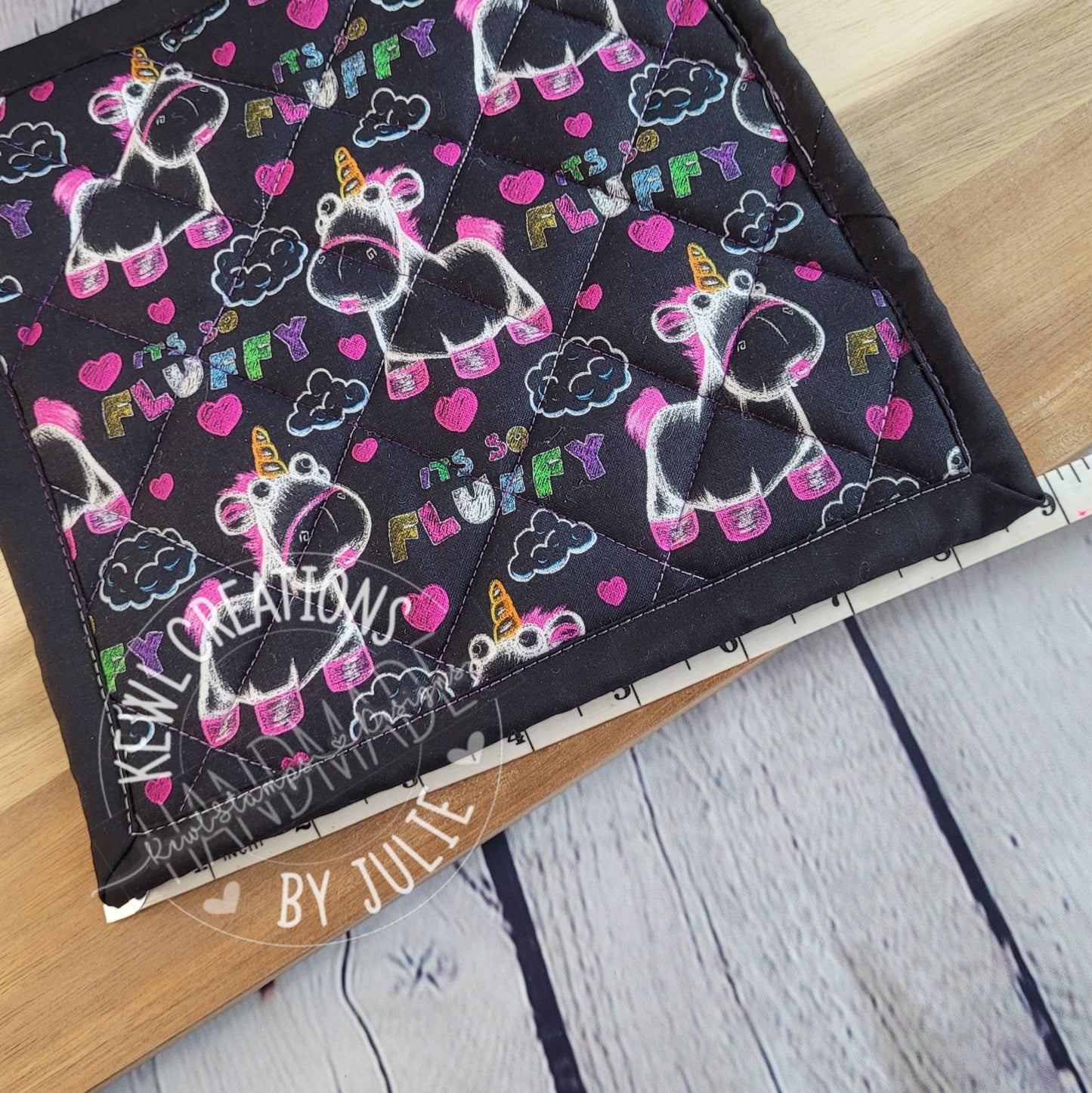 Reusable - Kitchen decor |Farmhouse Potholders - So Fluffy Unicorns