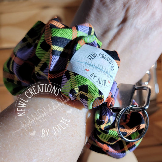Keychain - Scrunchies Key Fob - comfortable wristlet.