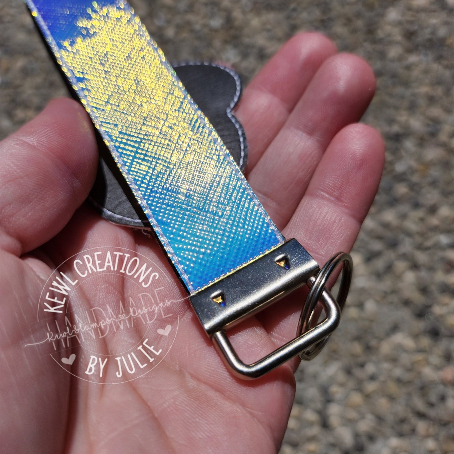 Keychain - Faux Leather Keychain, Key Fob, Wrist Lanyard