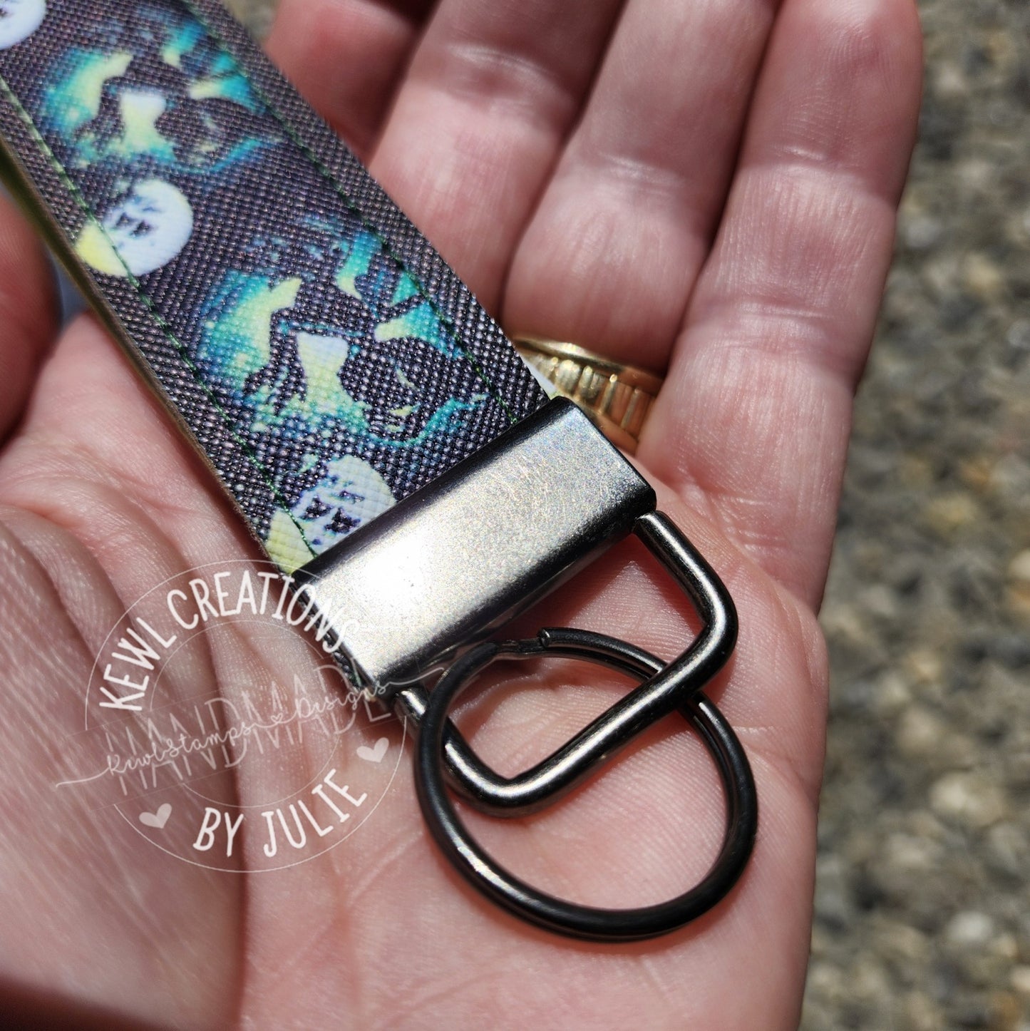 Keychain - Faux Leather Keychain, Key Fob, Wrist Lanyard