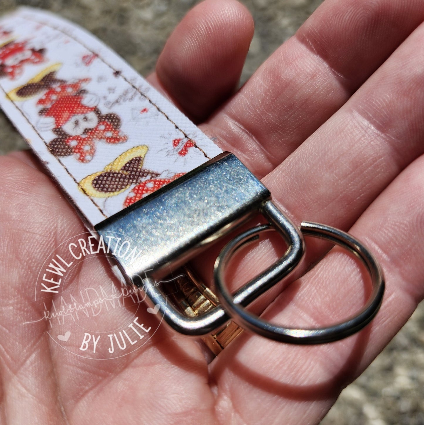 Keychain - Faux Leather Keychain, Key Fob, Wrist Lanyard
