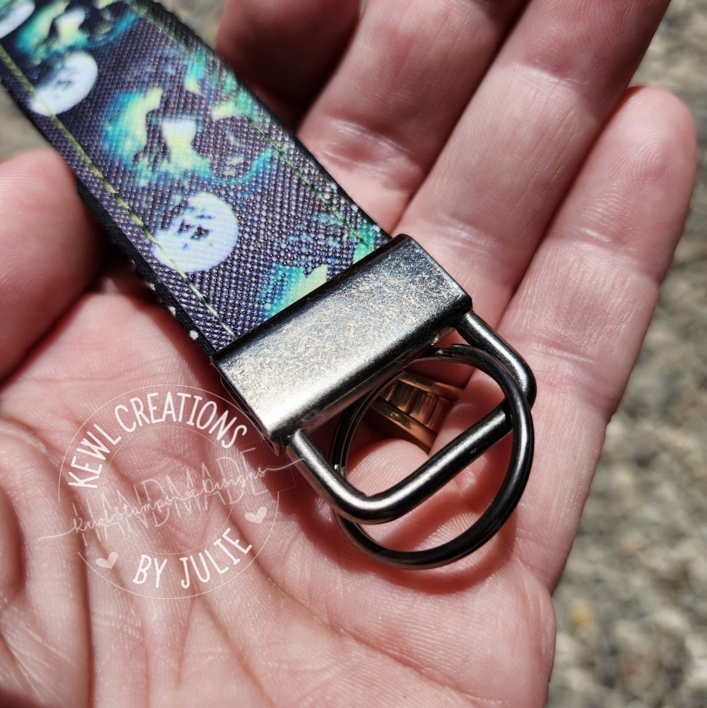 Keychain - Faux Leather Keychain, Key Fob, Wrist Lanyard