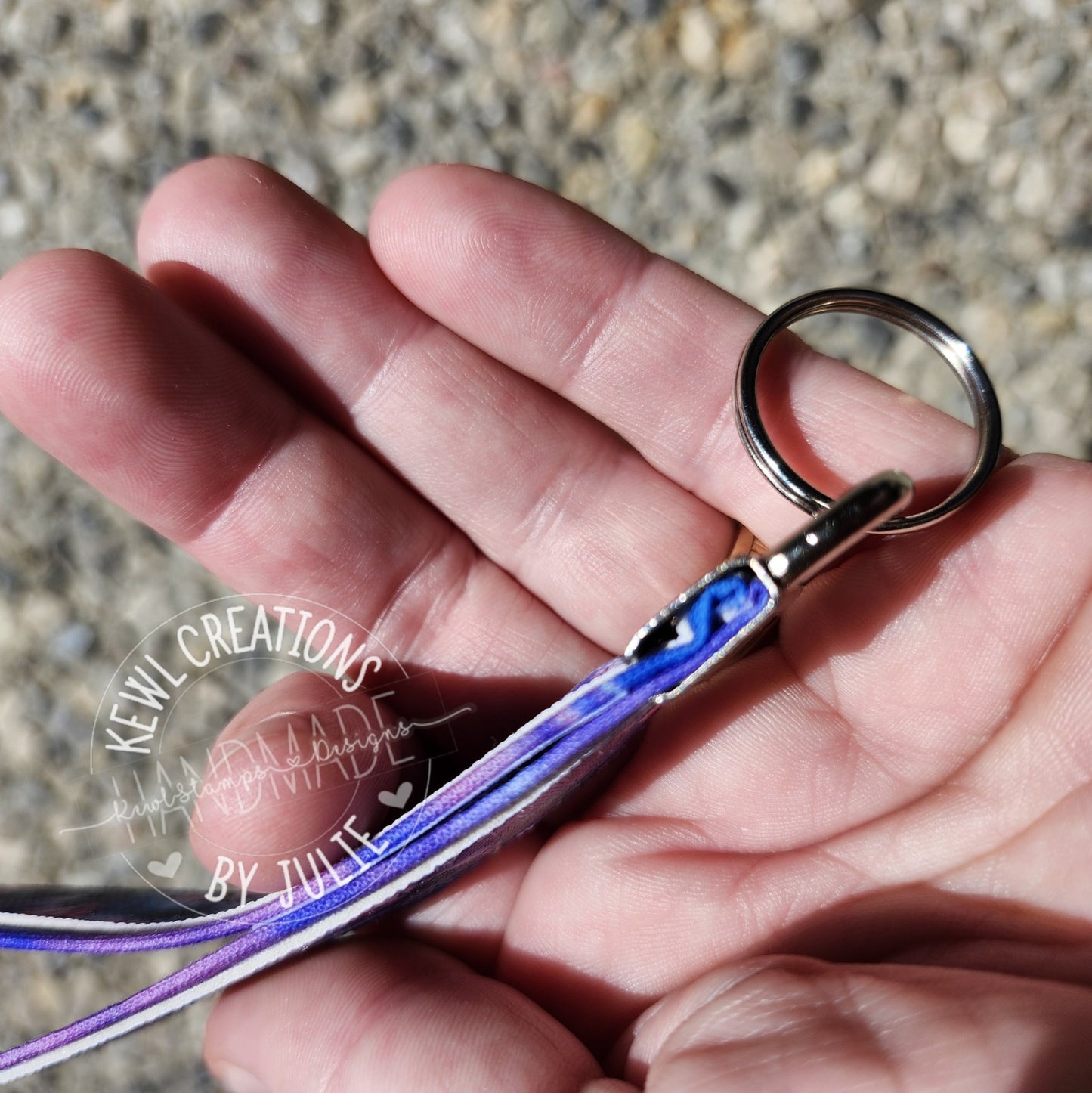 Keychain - Faux Leather Keychain, Key Fob, Wrist Lanyard