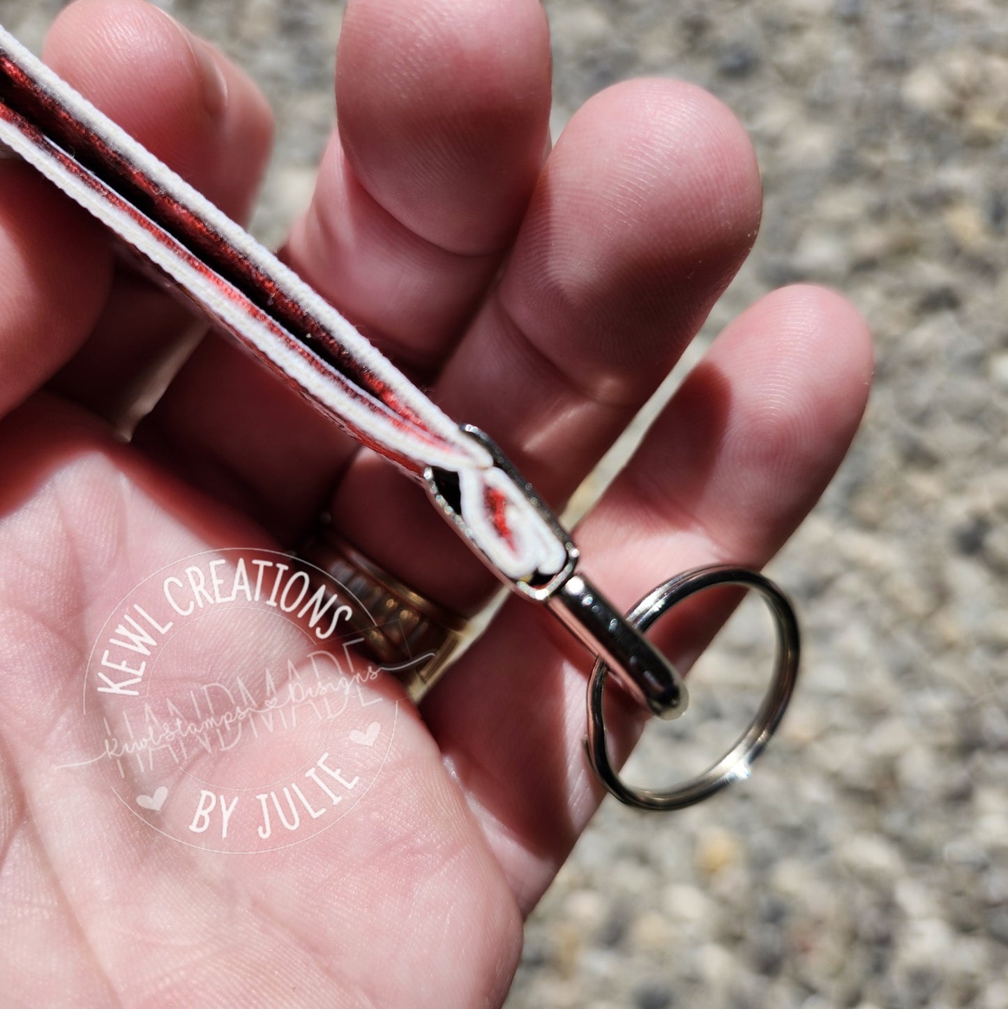 Keychain - Faux Leather Keychain, Key Fob, Wrist Lanyard