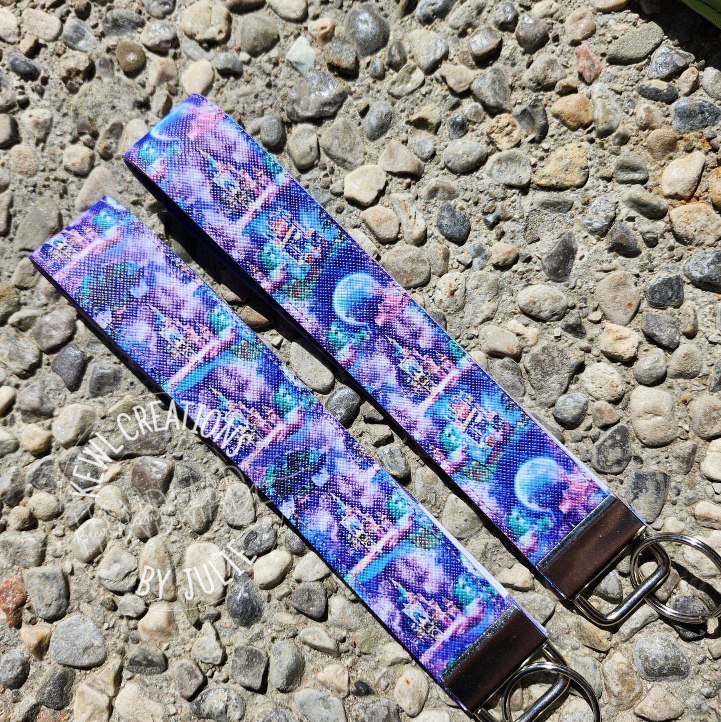 Keychain - Faux Leather Keychain, Key Fob, Wrist Lanyard