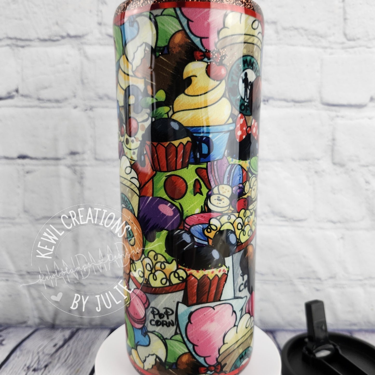 Custom Tumbler - Custom printed Fabric wrapped, 25oz stainless steel.