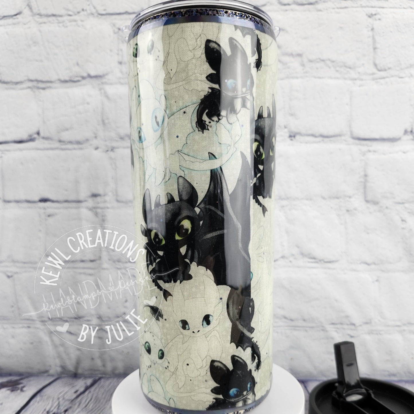Custom Tumbler - Custom printed Fabric wrapped, 25oz stainless steel.
