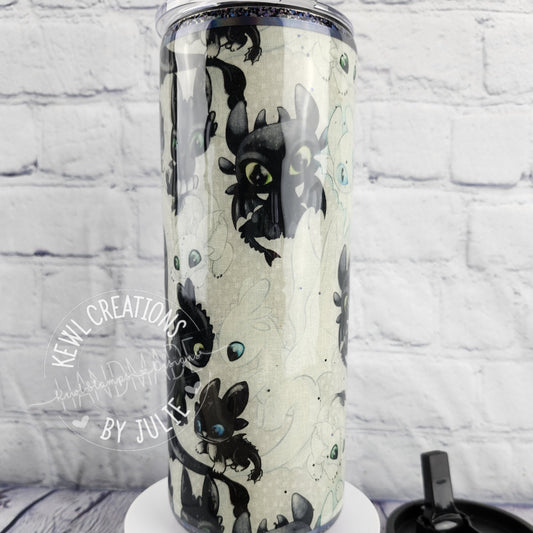 Custom Tumbler - Custom printed Fabric wrapped, 25oz stainless steel.