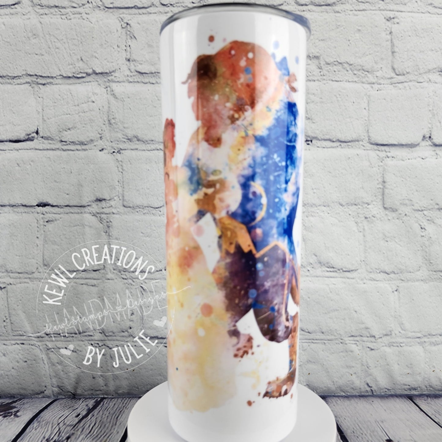 Custom Tumbler - Sublimated "Magic place" 20oz stainless steel tumbler.