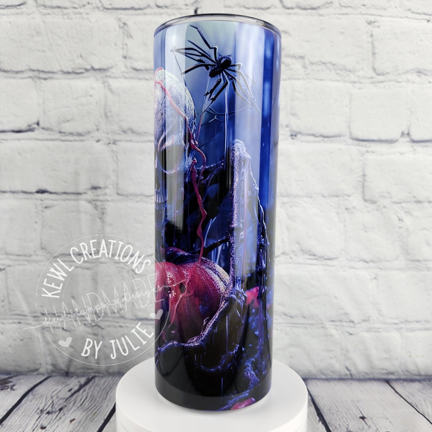 Custom Tumbler - Sublimated "dark and autumnal", 20oz stainless steel tumbler.