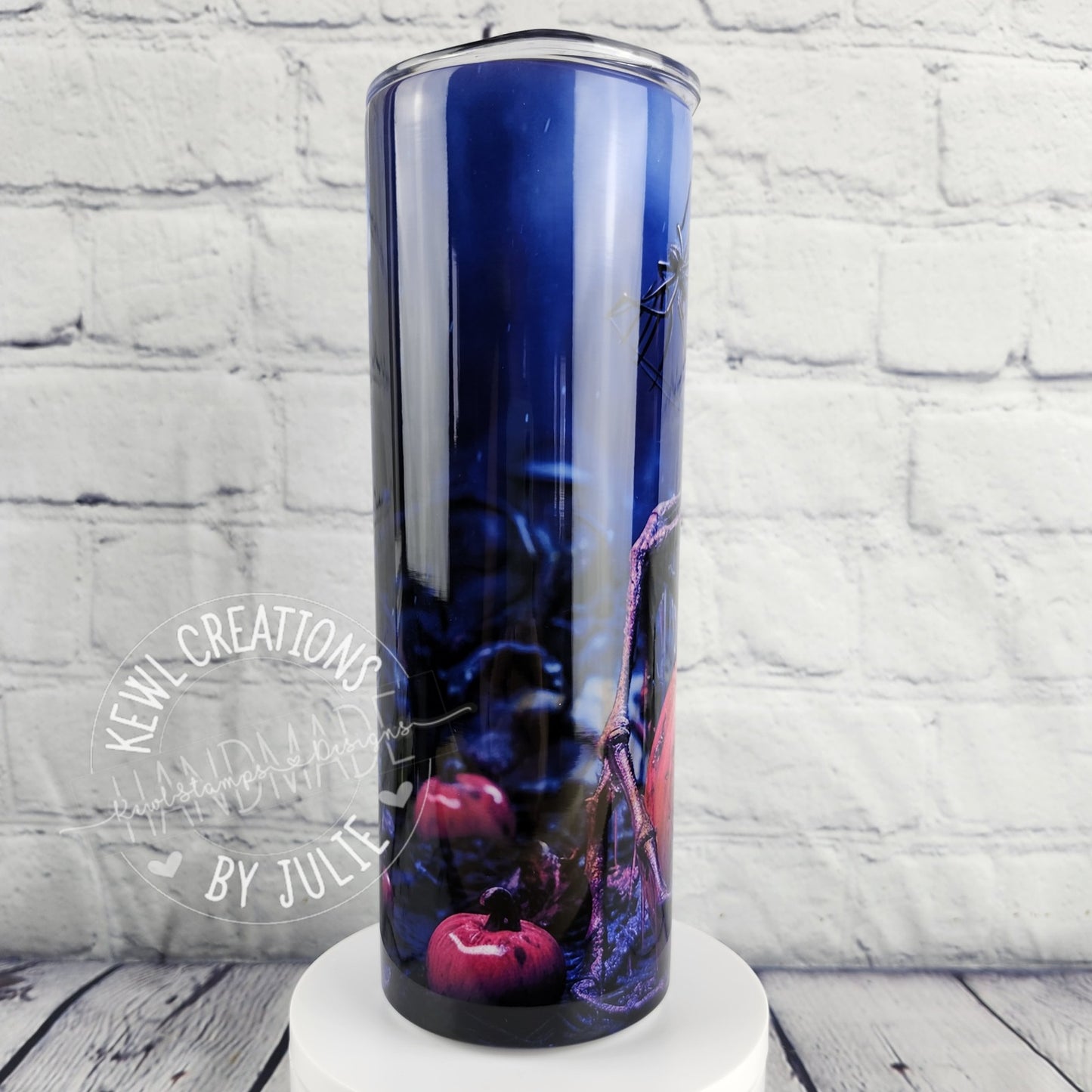 Custom Tumbler - Sublimated "dark and autumnal", 20oz stainless steel tumbler.