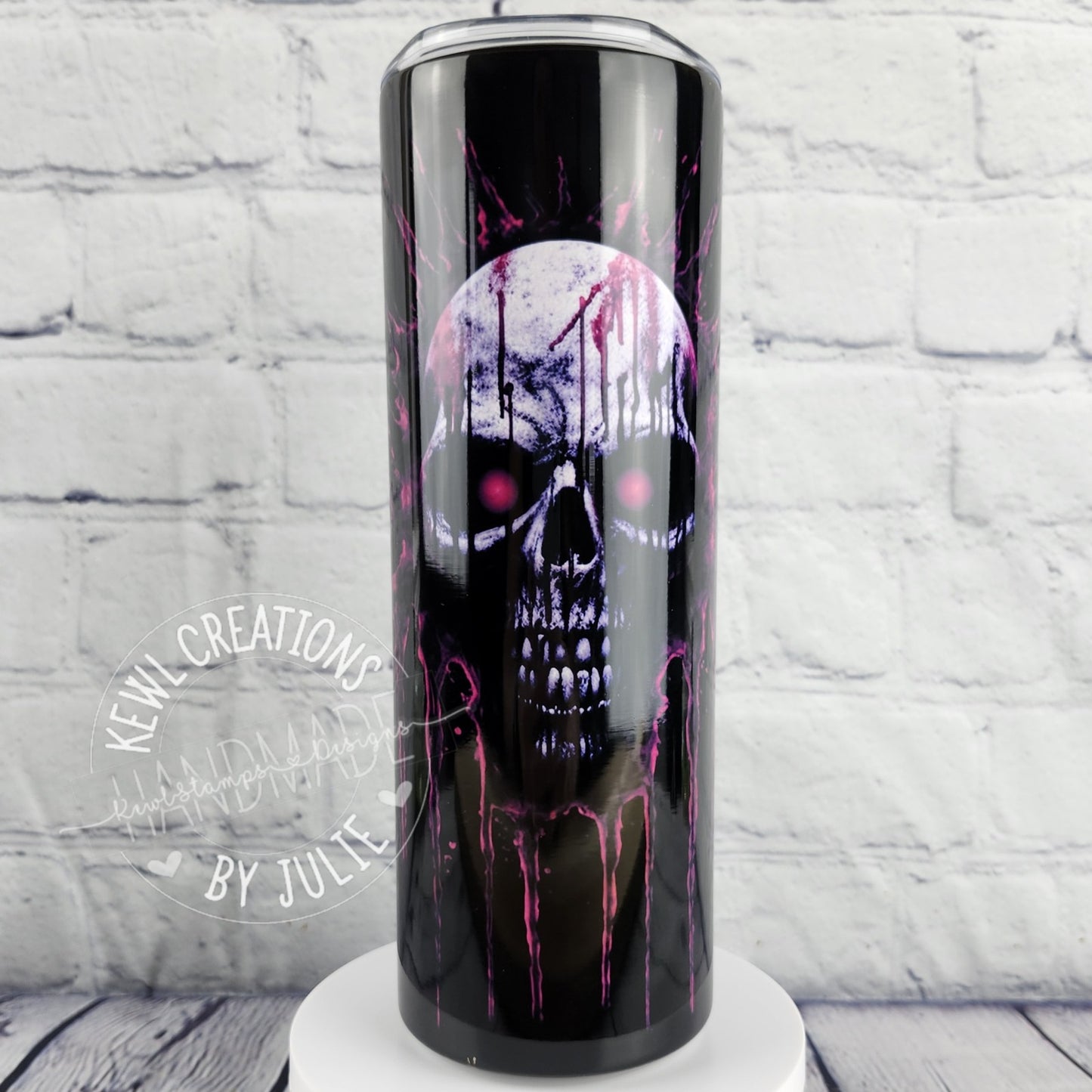 Custom Tumbler - Sublimated "dark and autumnal", 20oz stainless steel tumbler.