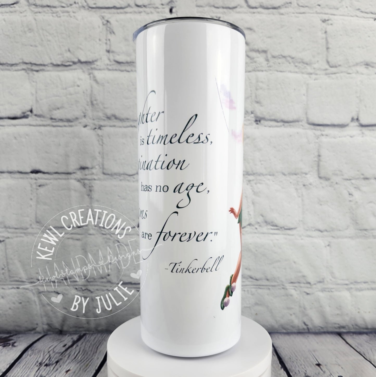 Custom Tumbler - Sublimated "Magic place" 20oz stainless steel tumbler.