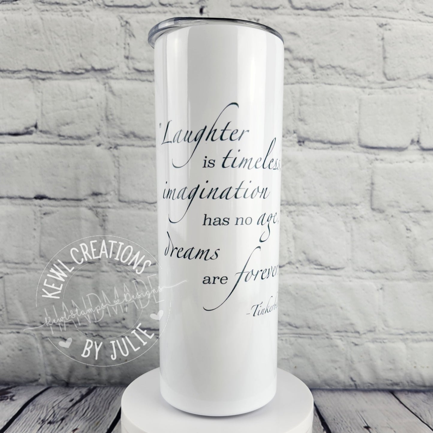 Custom Tumbler - Sublimated "Magic place" 20oz stainless steel tumbler.