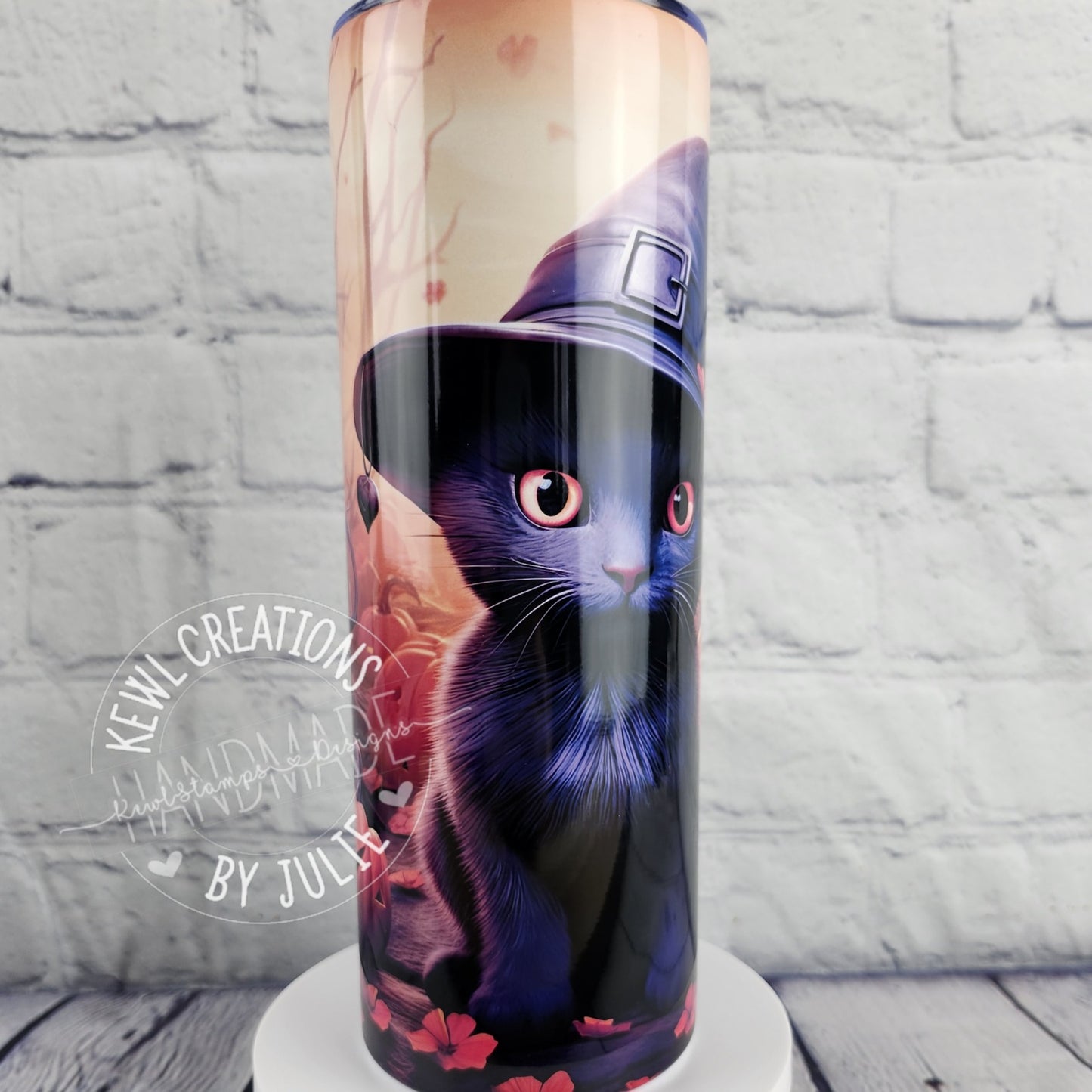 Custom Tumbler - Sublimated "dark and autumnal", 20oz stainless steel tumbler.