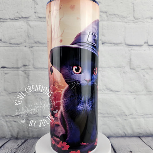 Custom Tumbler - Sublimated "dark and autumnal", 20oz stainless steel tumbler.