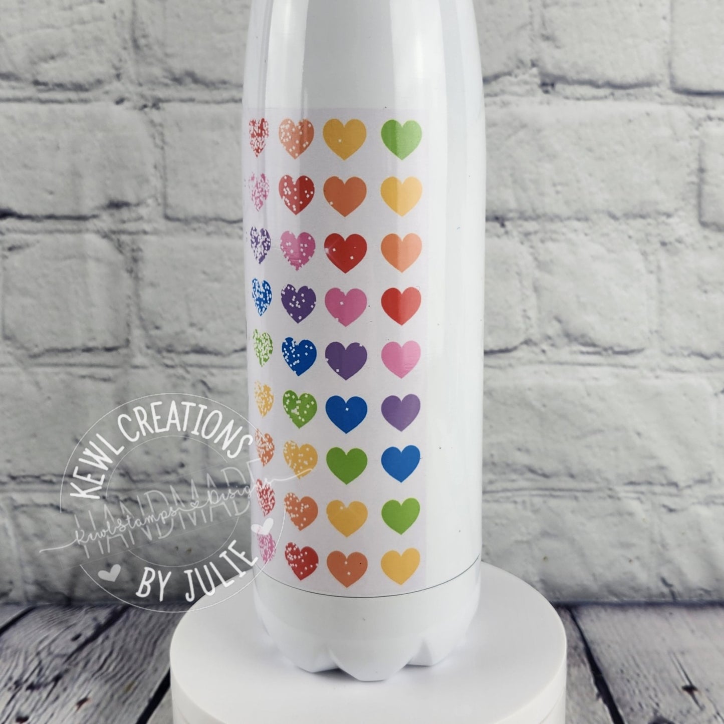 Custom Tumbler - Sublimated 17oz stainless steel cola bottle.