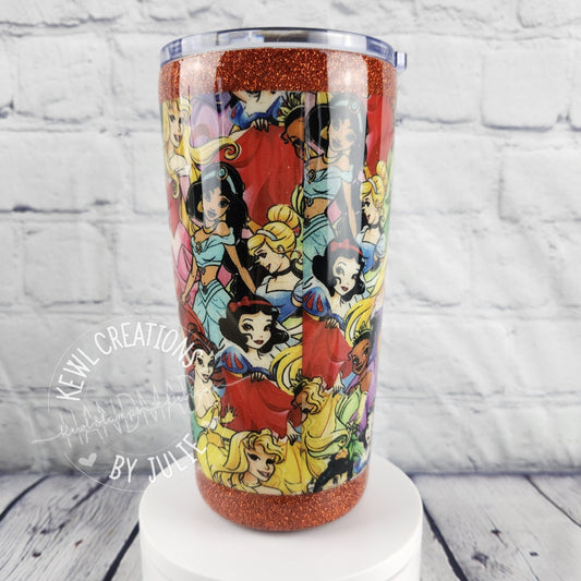 Custom Tumbler - Custom printed Fabric wrapped, small stainless steel.