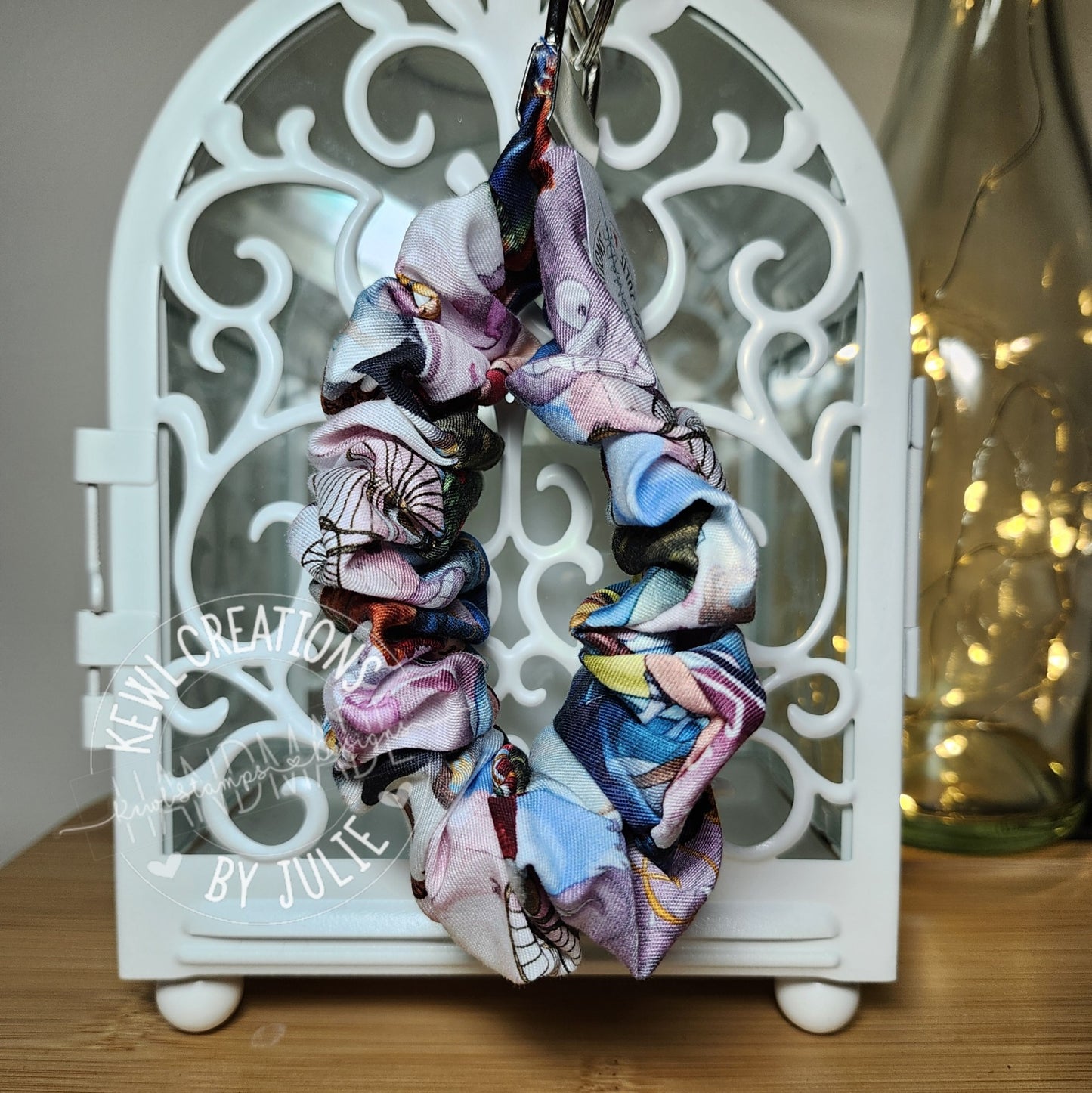 Keychain - Scrunchies Key Fob - comfortable wristlet.