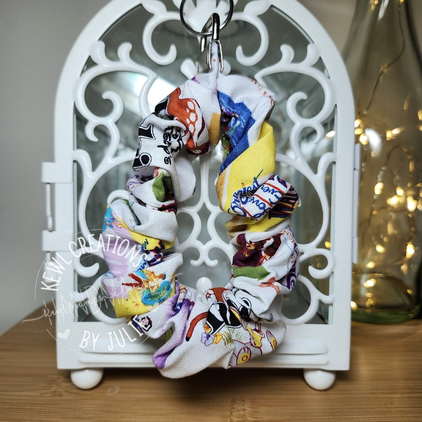 Keychain - Scrunchies Key Fob - comfortable wristlet.