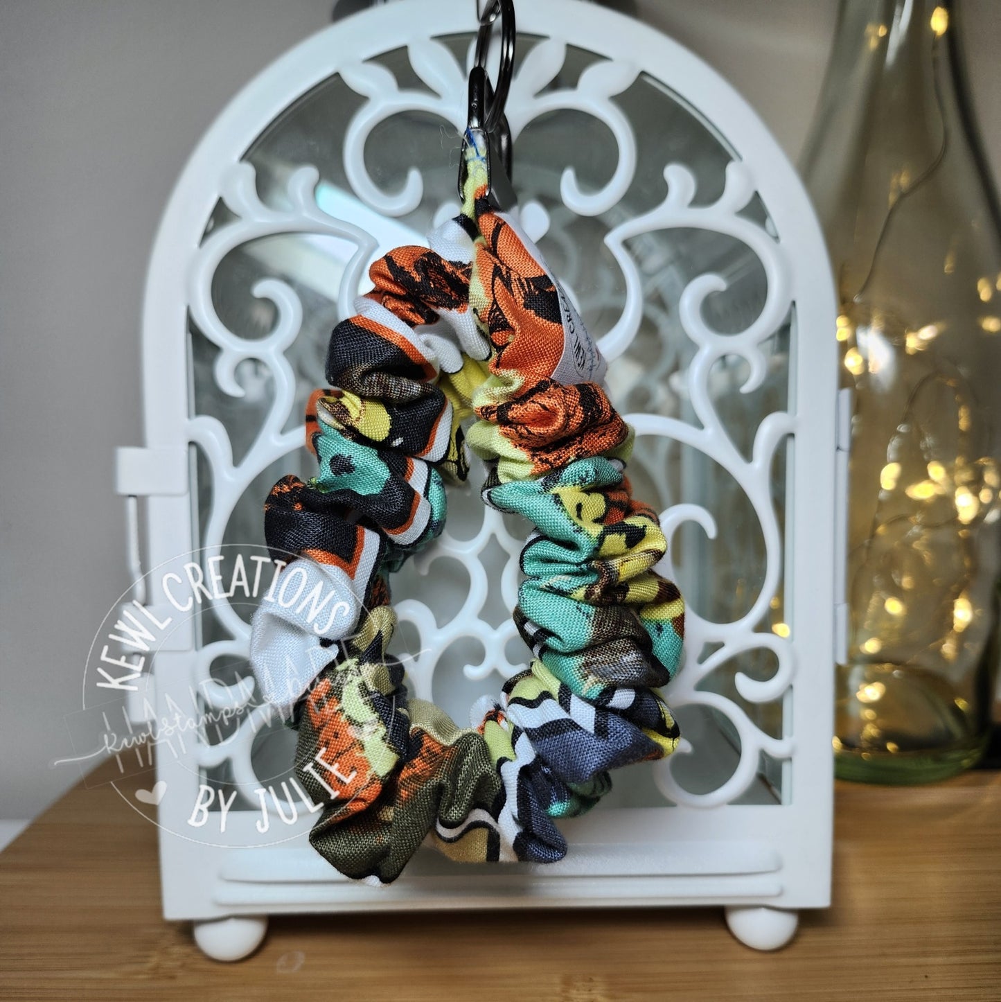 Keychain - Scrunchies Key Fob - comfortable wristlet.