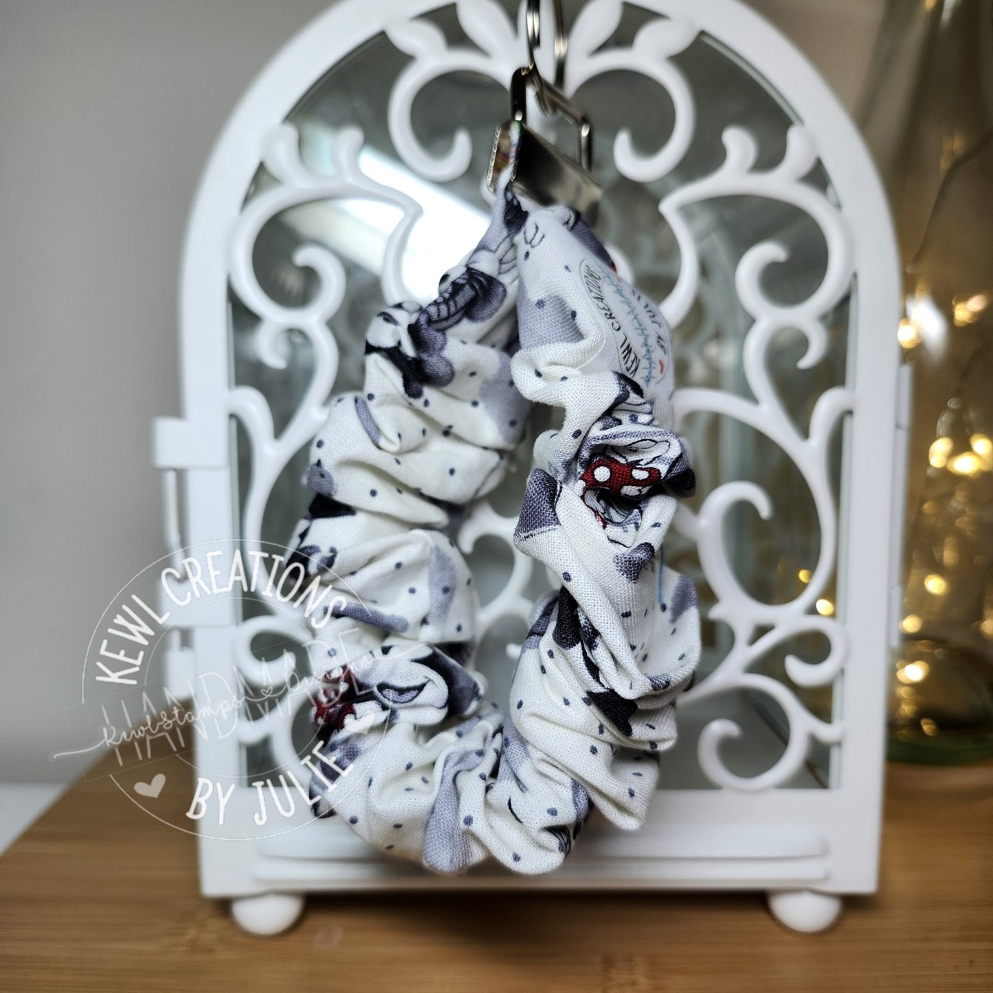 Keychain - Scrunchies Key Fob - comfortable wristlet.