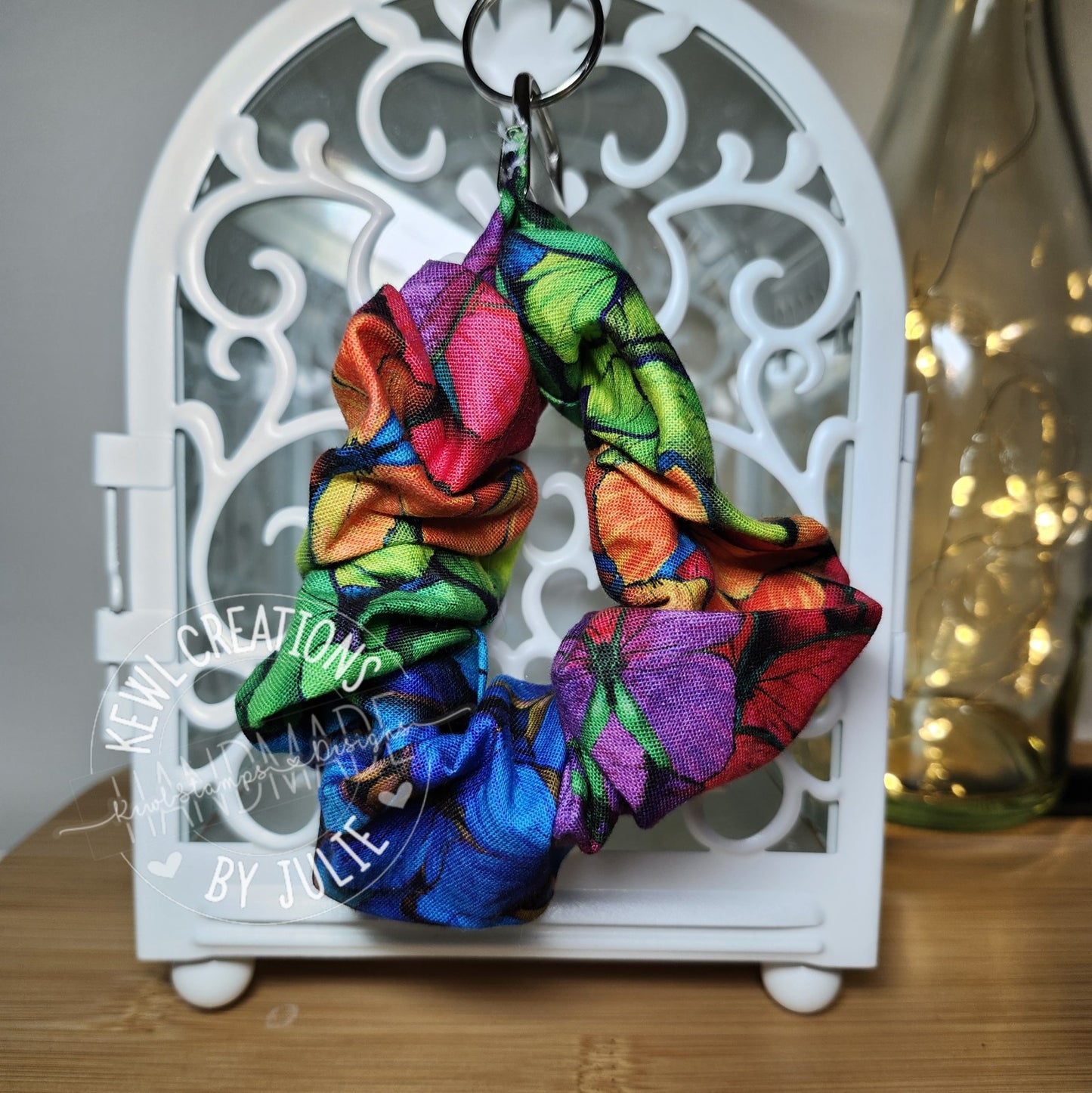 Keychain - Scrunchies Key Fob - comfortable wristlet.