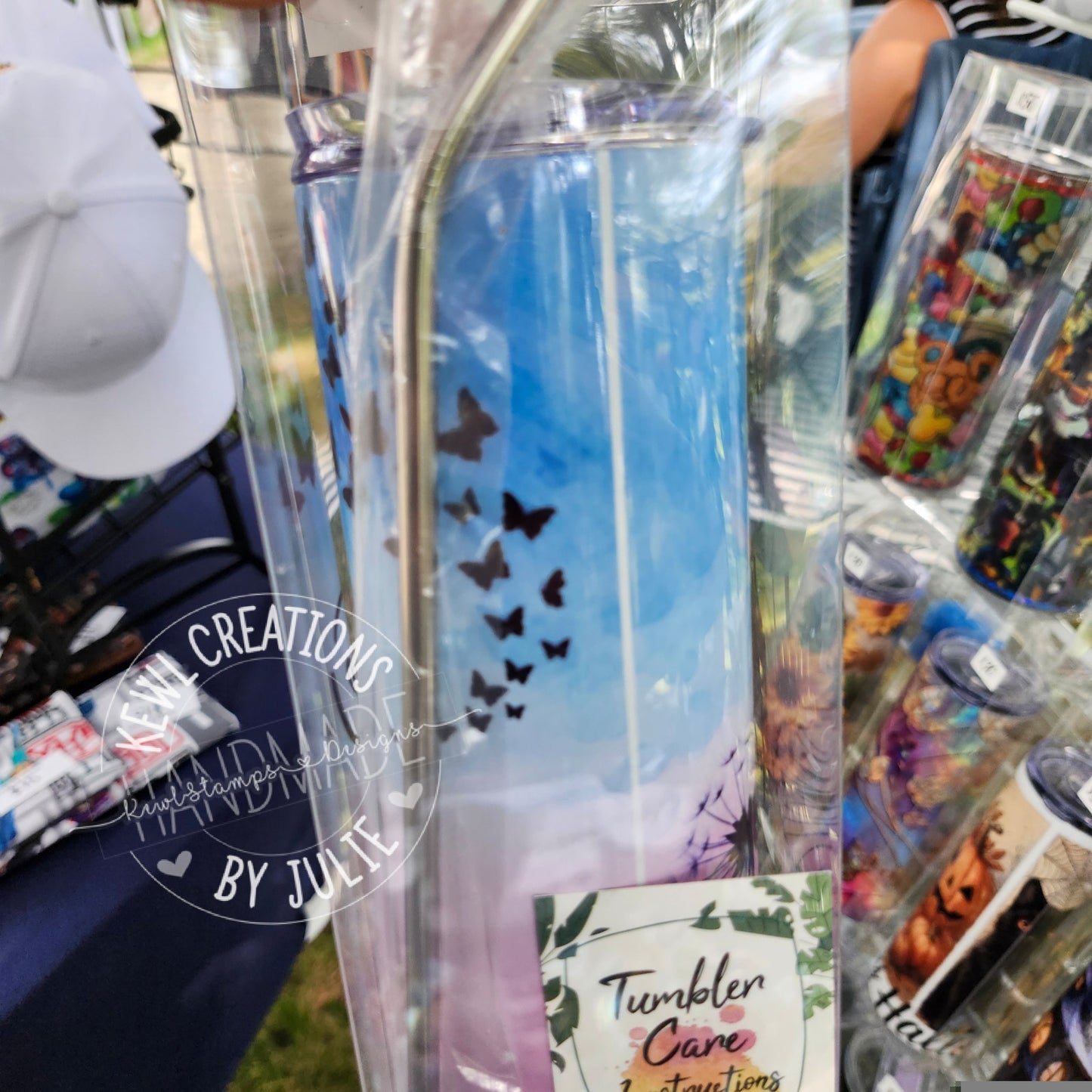 Custom Tumbler - Sublimated "Quotes", 20oz stainless steel tumbler.