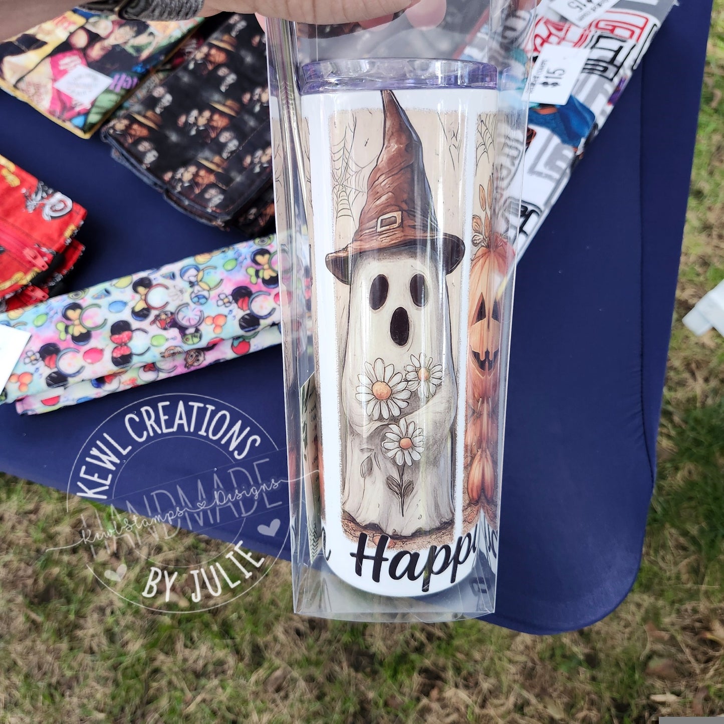 Custom Tumbler - Sublimated "dark and autumnal", 20oz stainless steel tumbler.