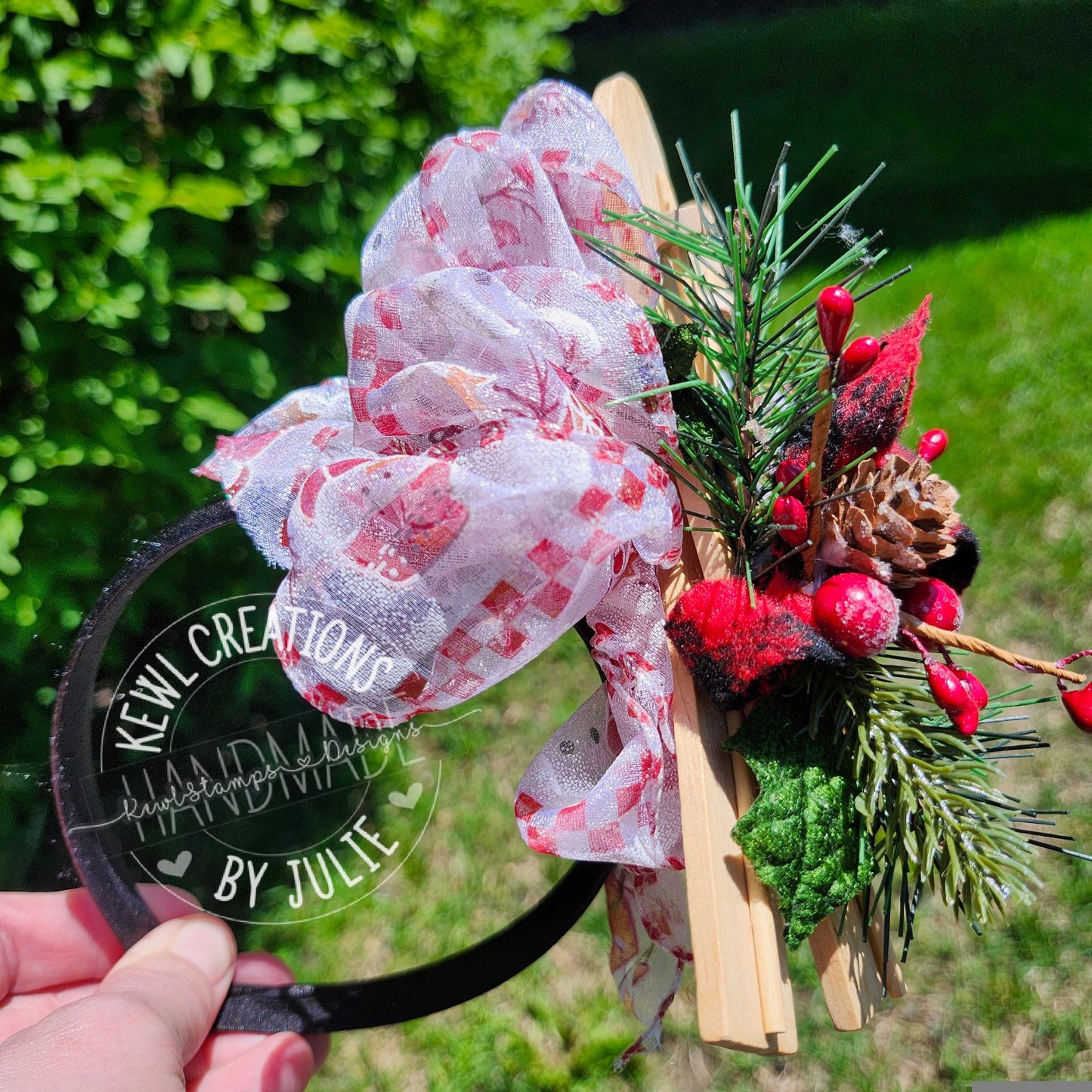 Christmas head decor | Fascinators headbands