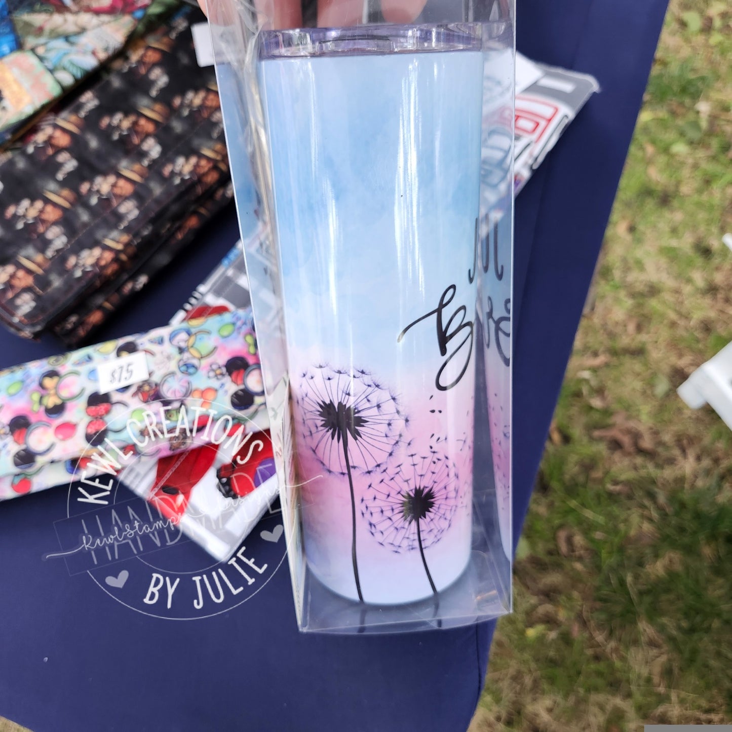 Custom Tumbler - Sublimated "Quotes", 20oz stainless steel tumbler.