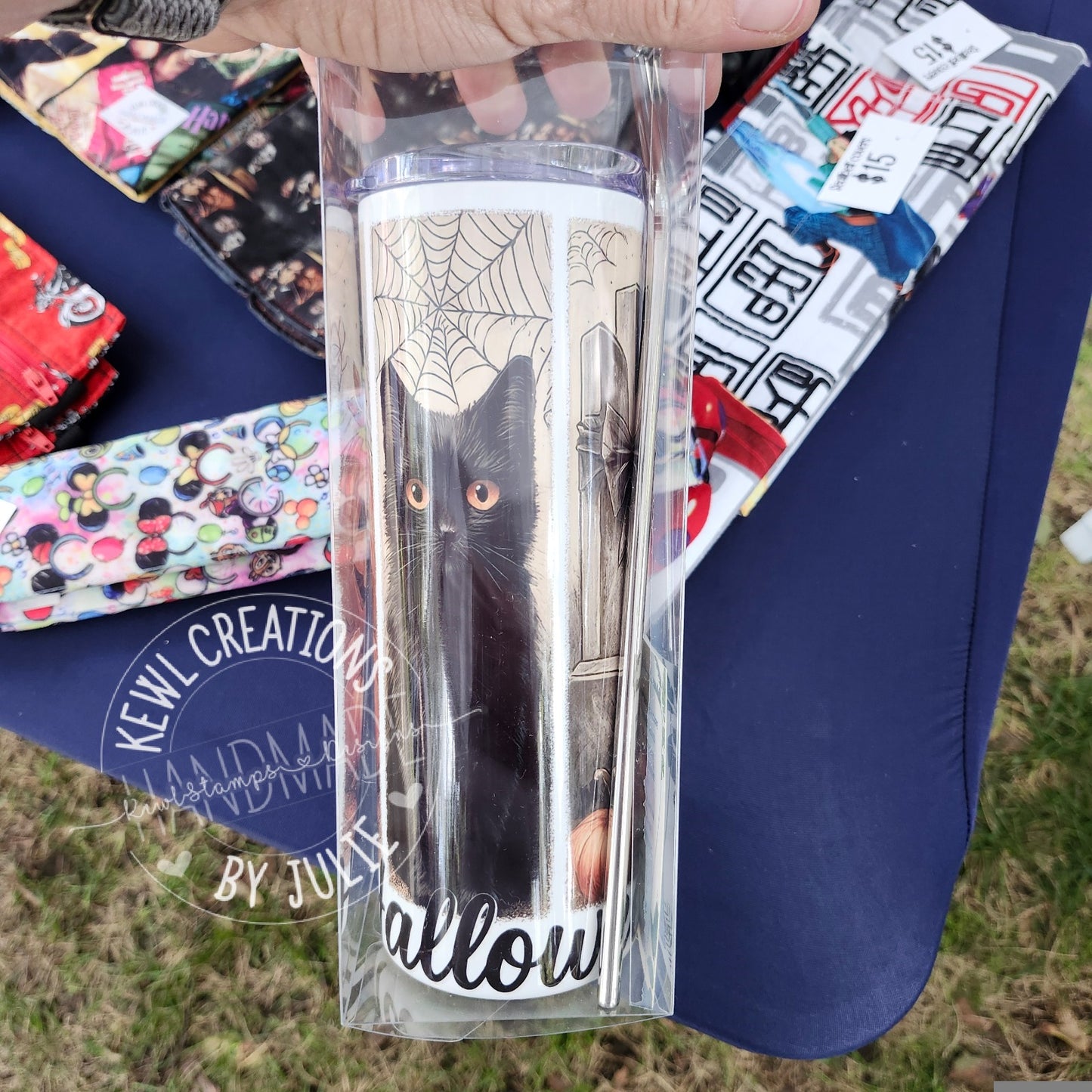 Custom Tumbler - Sublimated "dark and autumnal", 20oz stainless steel tumbler.