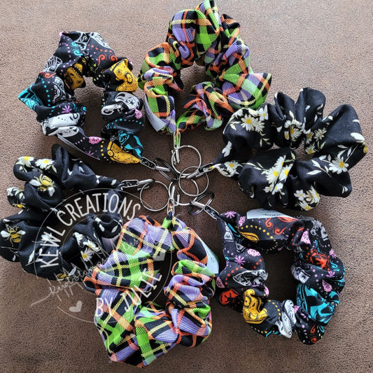 Keychain - Scrunchies Key Fob - comfortable wristlet.